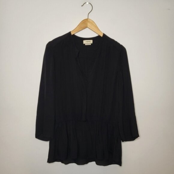 L'AGENCE Black 100% Silk Top Size Medium - Picture 1 of 9